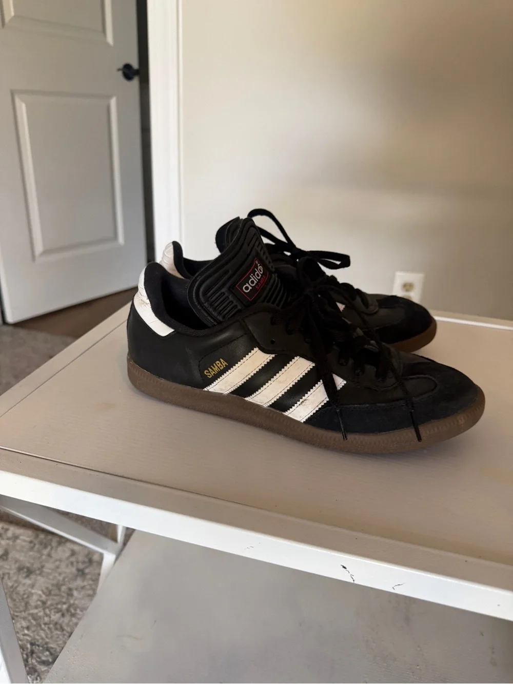 adidas Men’s Black and White Low-Top Sneakers